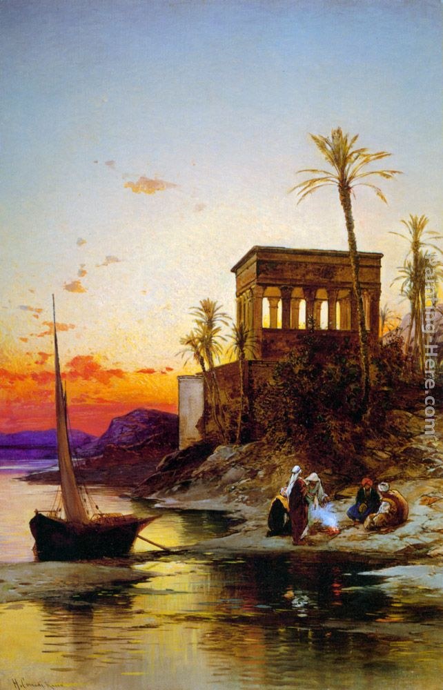 Hermann David Solomon Corrodi Kiosk of Trajan Philae on the Nile